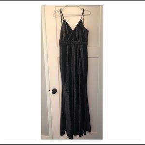 Formal Long Dress, Sparkly Black (worn once)